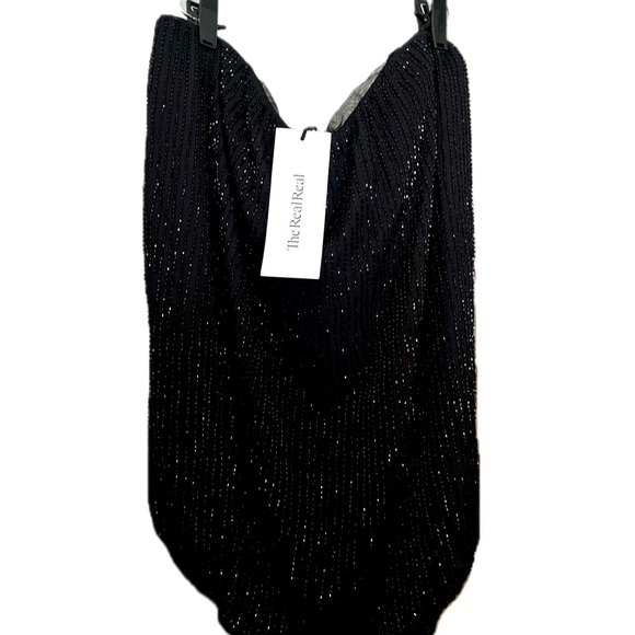 L’AGENCE black STRAPLESS BEADED TOP - Picture 5 of 5
